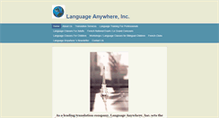 Desktop Screenshot of languageanywhere.com
